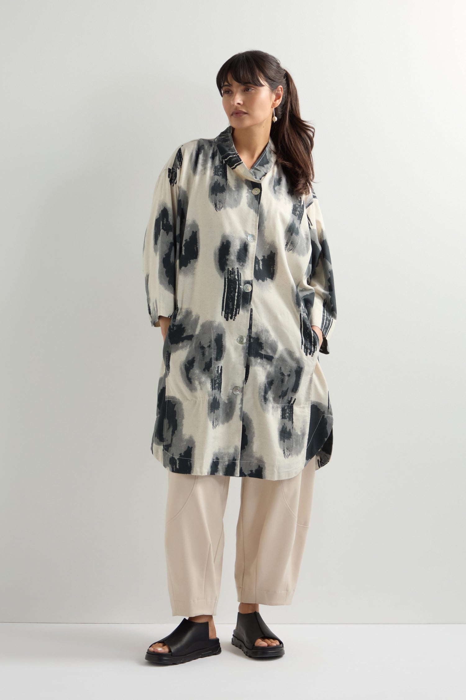 Print Oversize Jacket