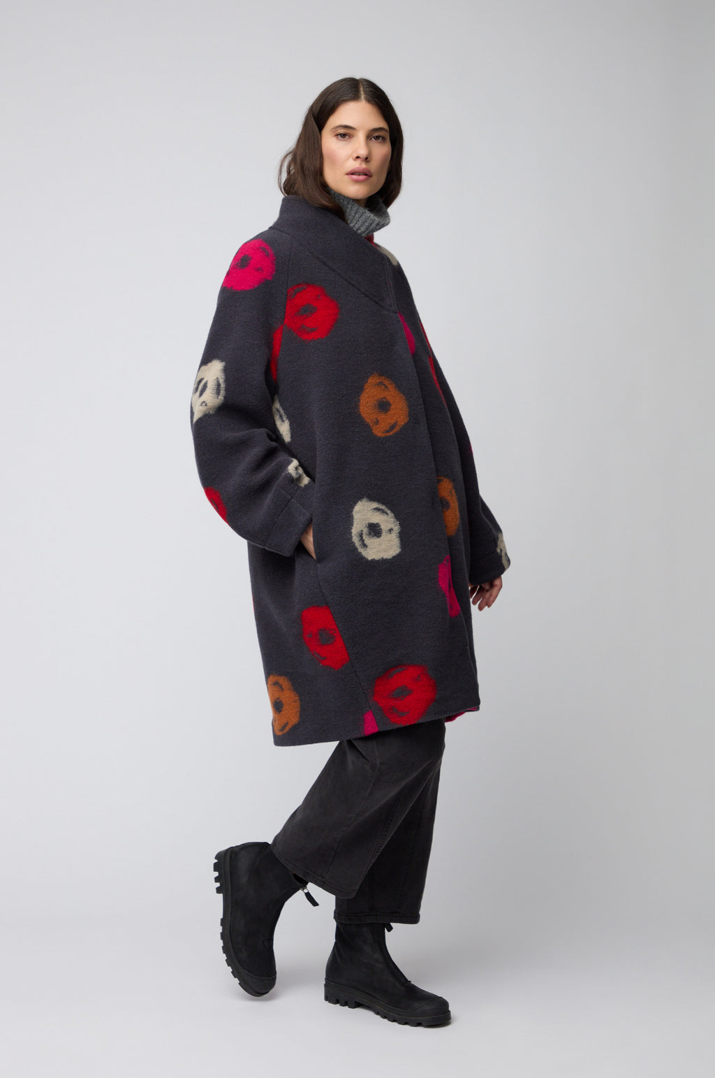 CINOH BOA COCOON COAT ダークブラウン 36 CINOH BOA COCOON COAT ダークブラウン 36