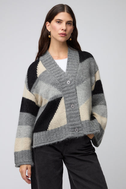 Colour Block Cardi