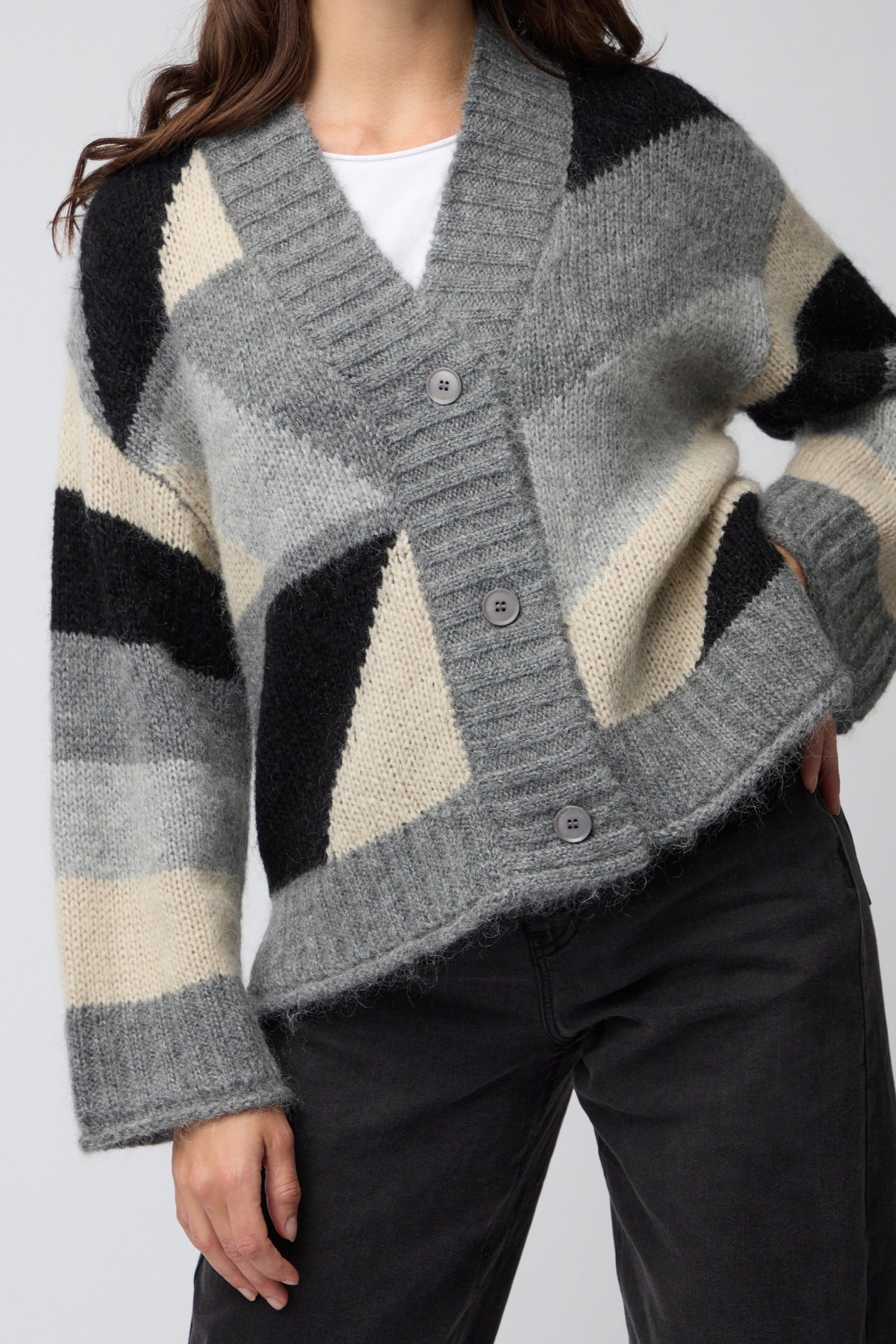Colour Block Cardi