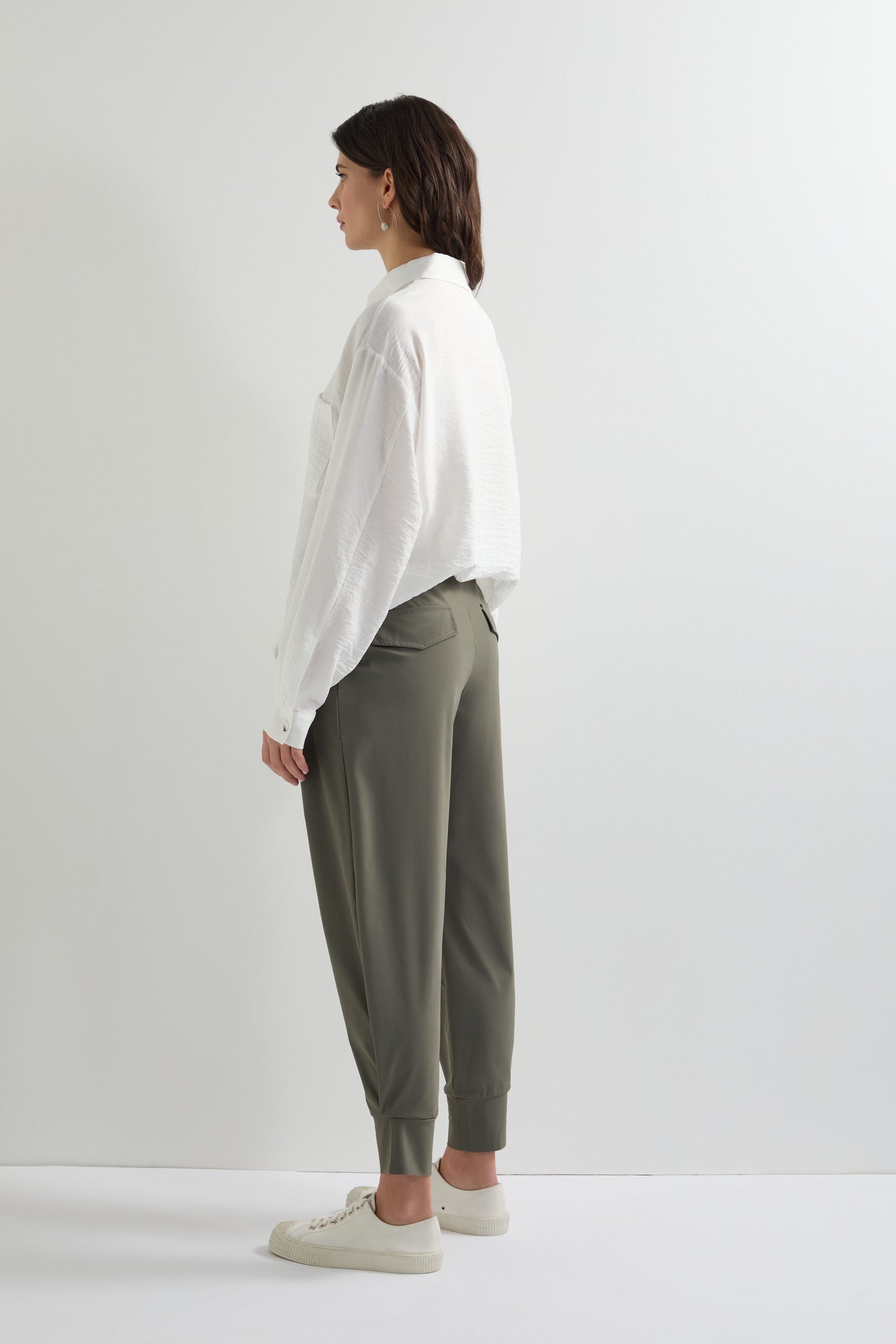 Khaki Tapered Cuff Trouser