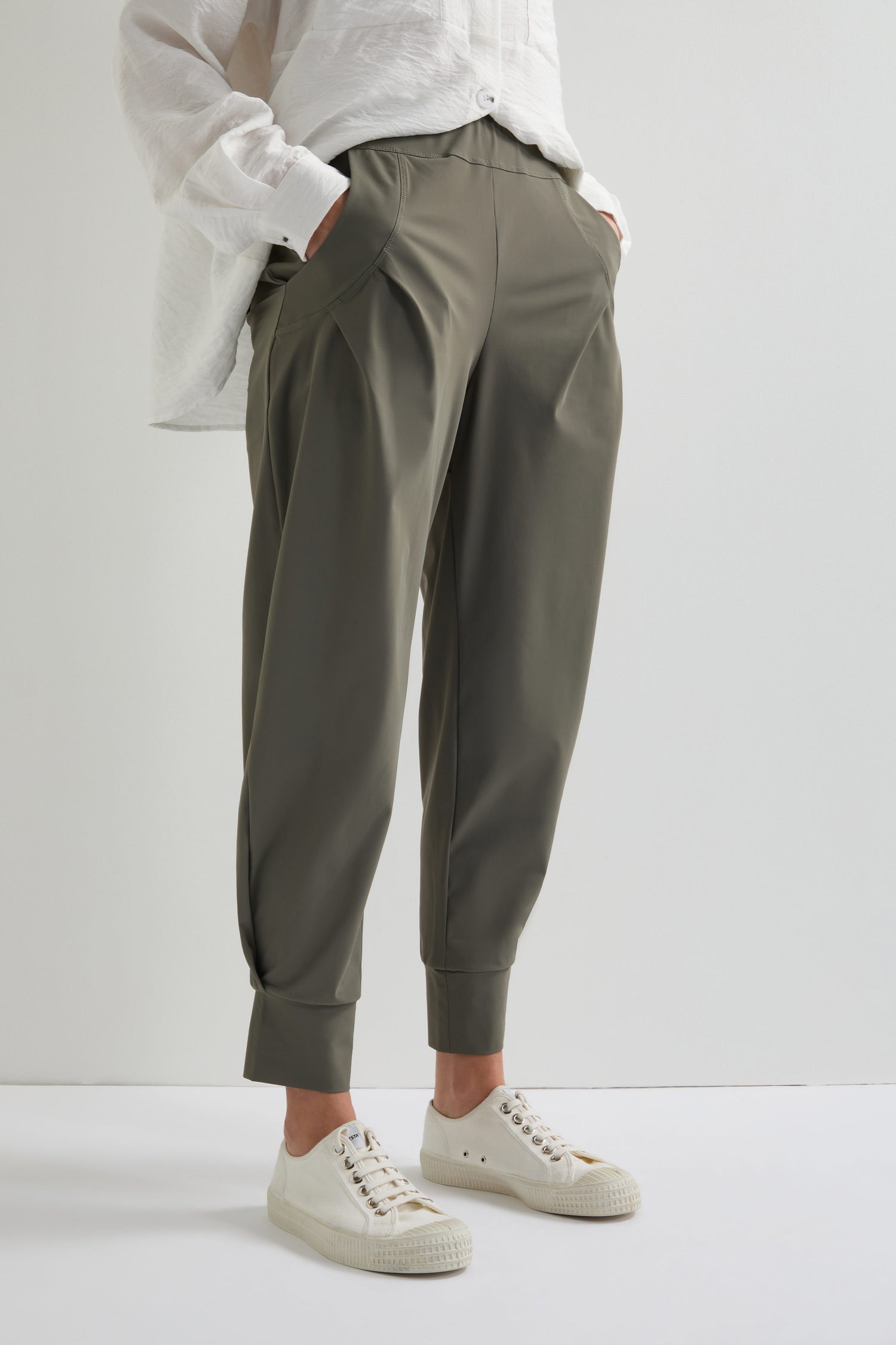 Khaki Tapered Cuff Trouser