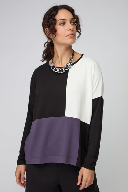 Block Print Jersey Top
