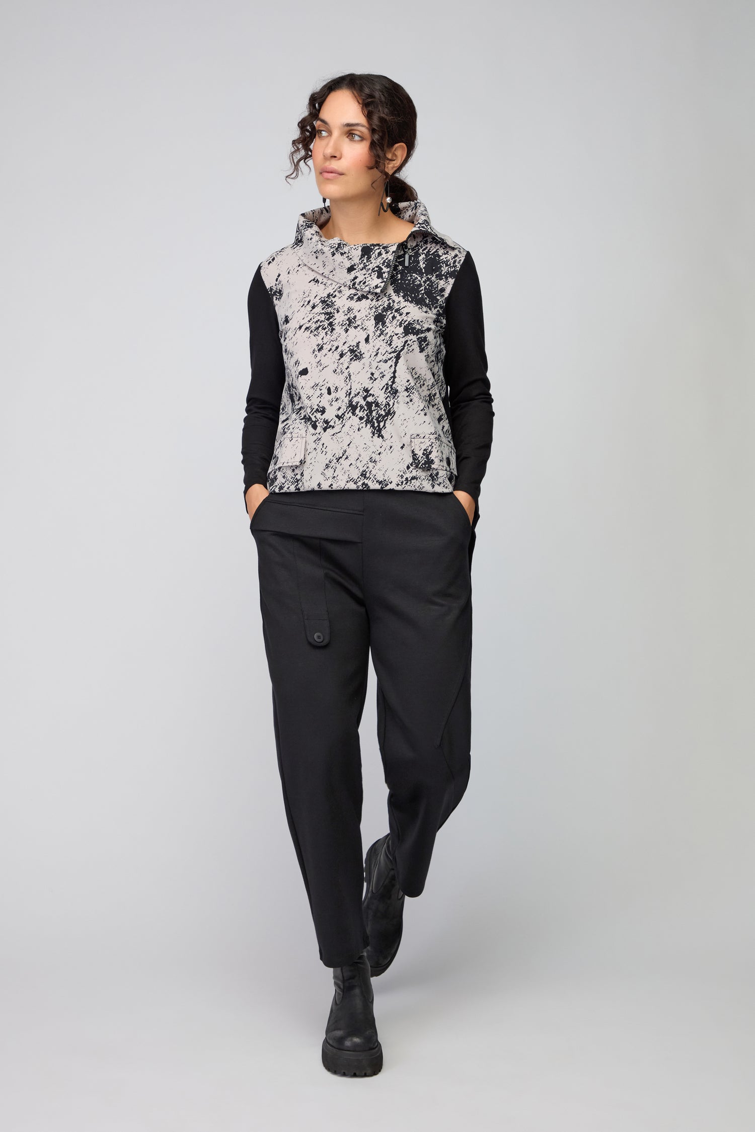 Tab Detail Ponte Trouser