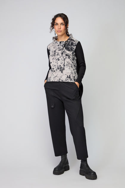 Tab Detail Ponte Trouser