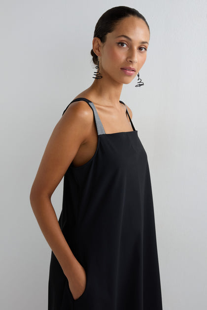 Stripe Strap Bubble Dress