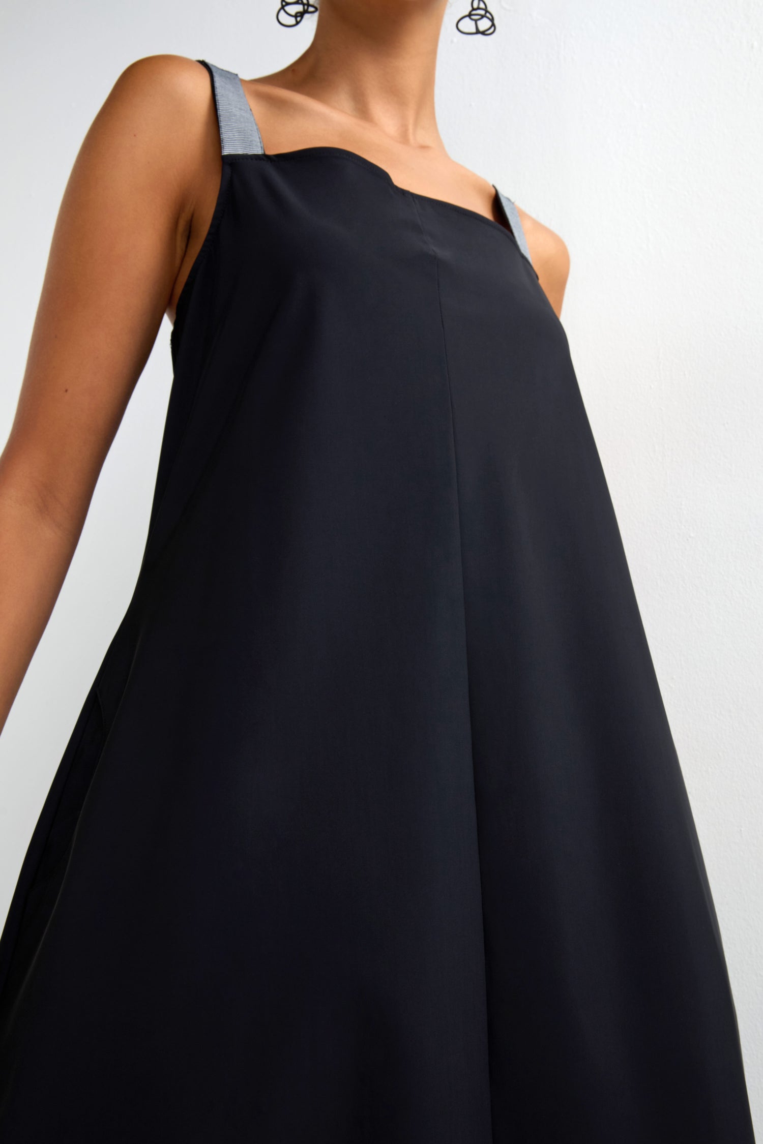 Stripe Strap Bubble Dress