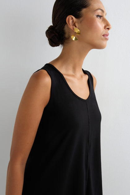 Long Seamed Front Vest