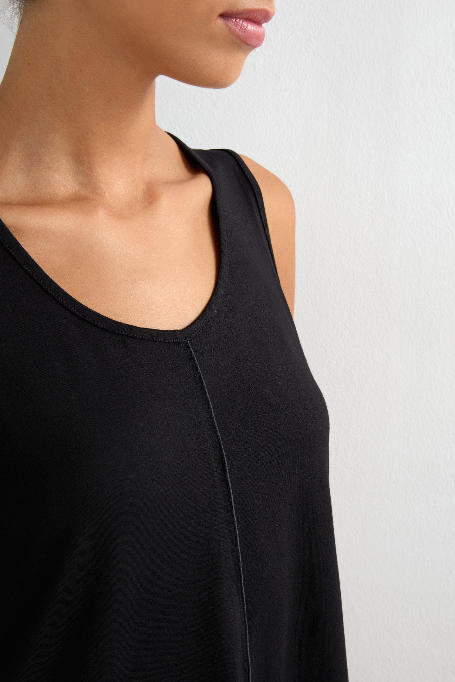 Long Seamed Front Vest