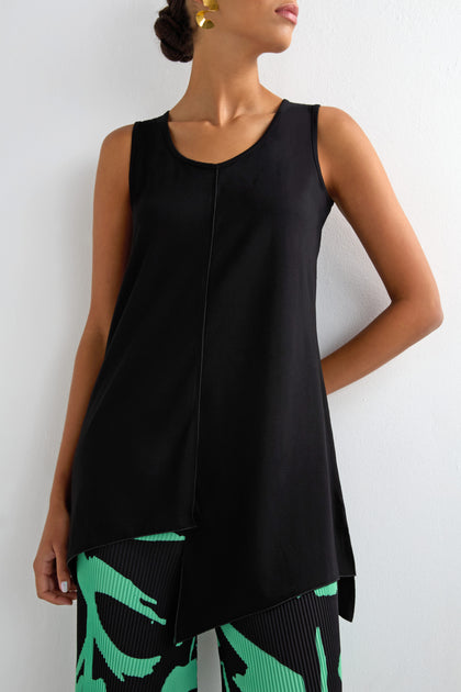 Long Seamed Front Vest