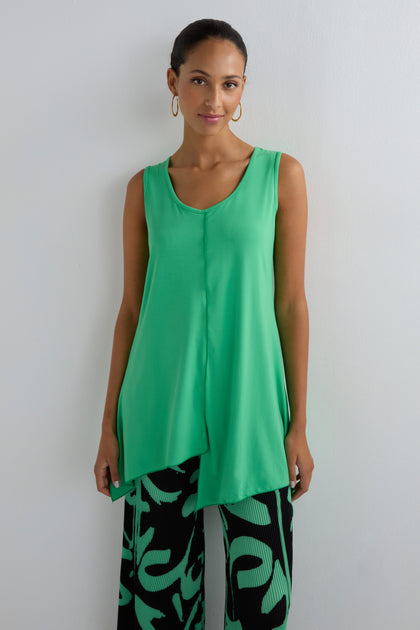 Long Seamed Front Vest