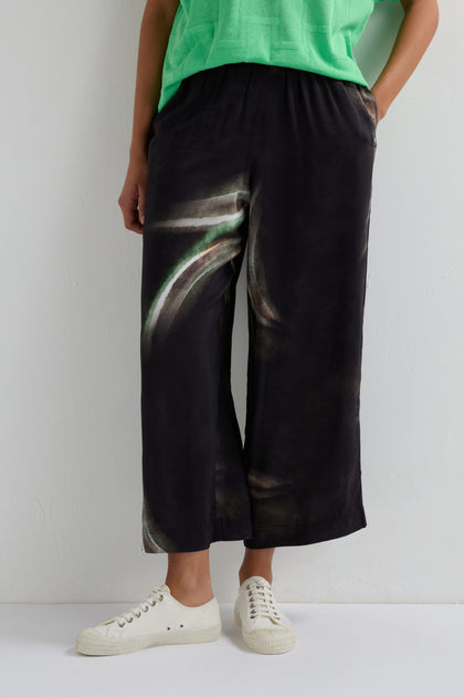 Aurora Print Straight Trouser