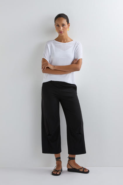 Crinkled Panel Trouser