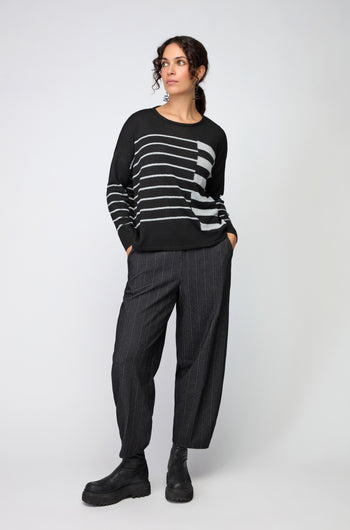 Pinstripe Jersey Trouser