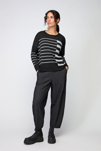 Pinstripe Jersey Trouser