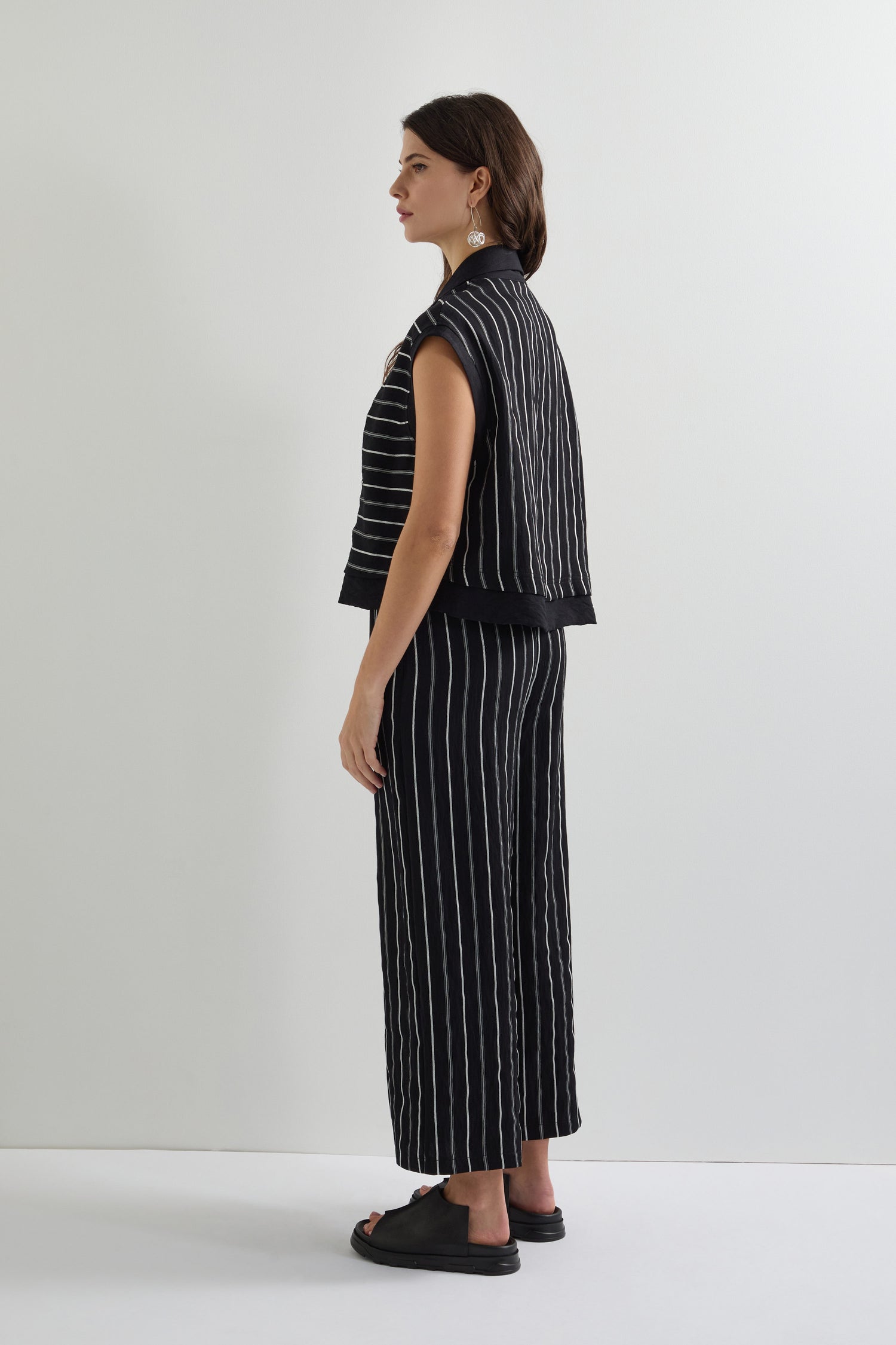 Narrow Stripe Wide Waistcoat