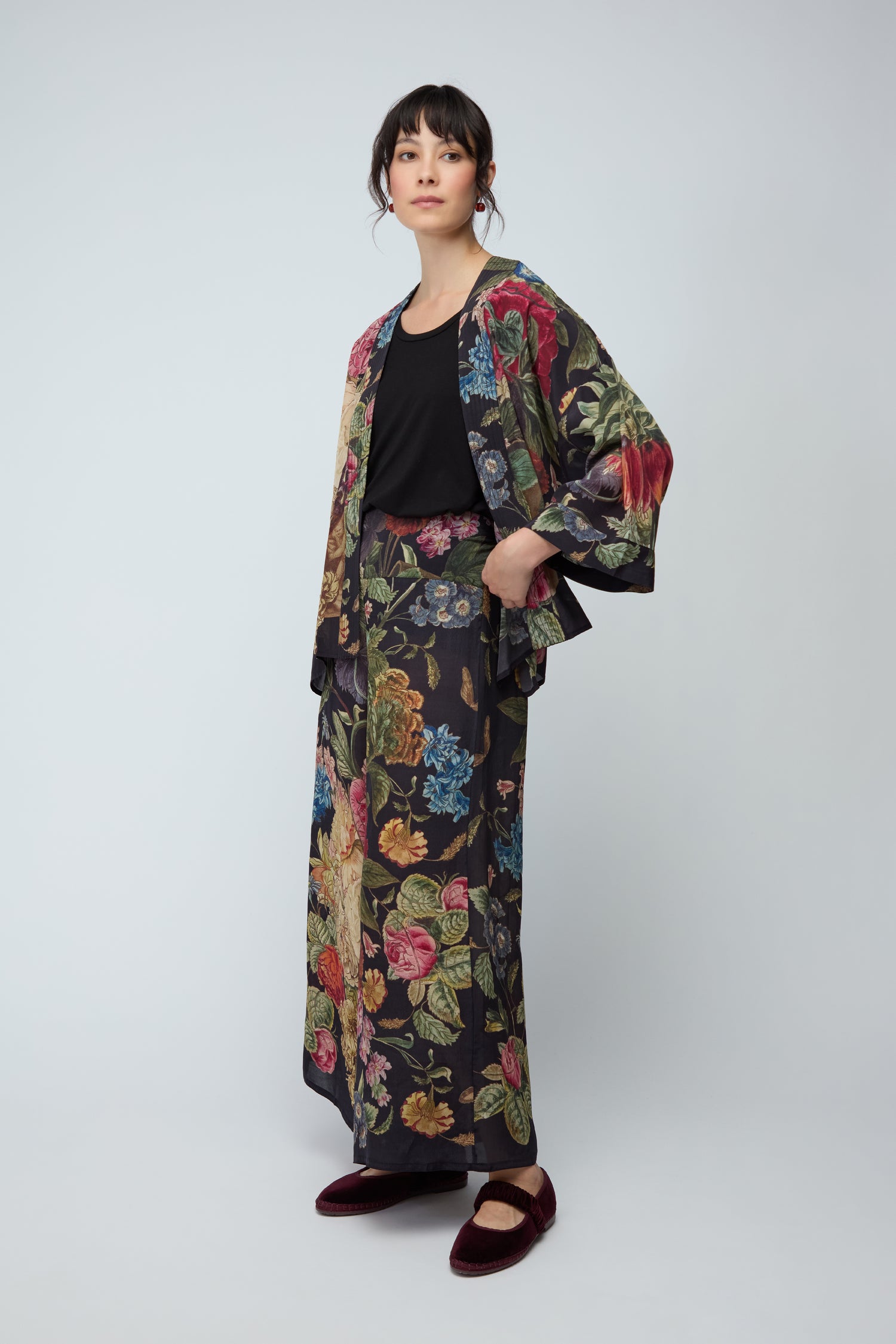 Primula Crepe Kimono