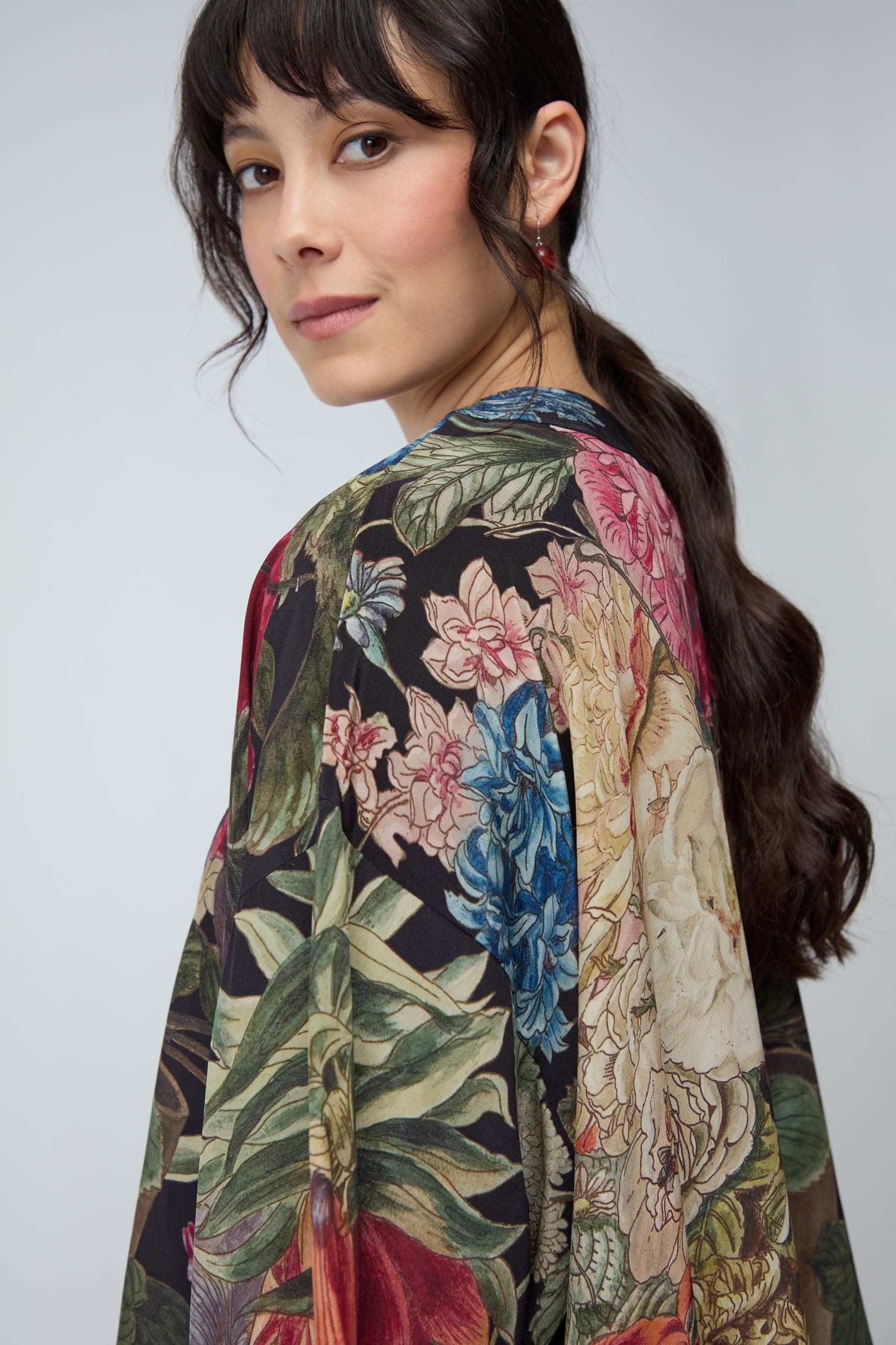 Primula Crepe Kimono