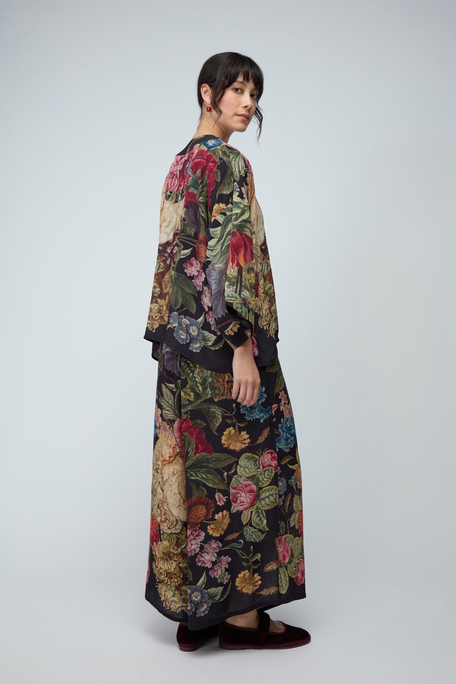 Primula Crepe Kimono
