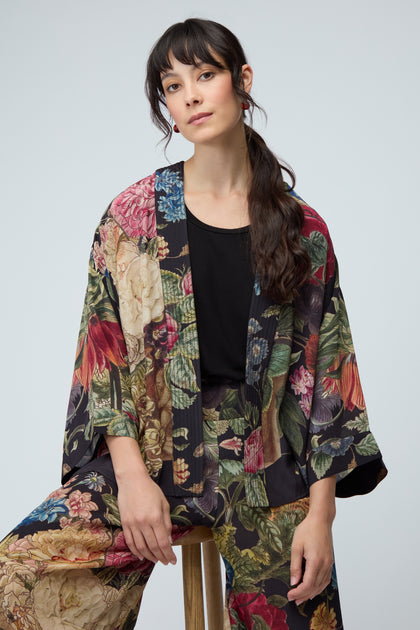 Primula Crepe Kimono