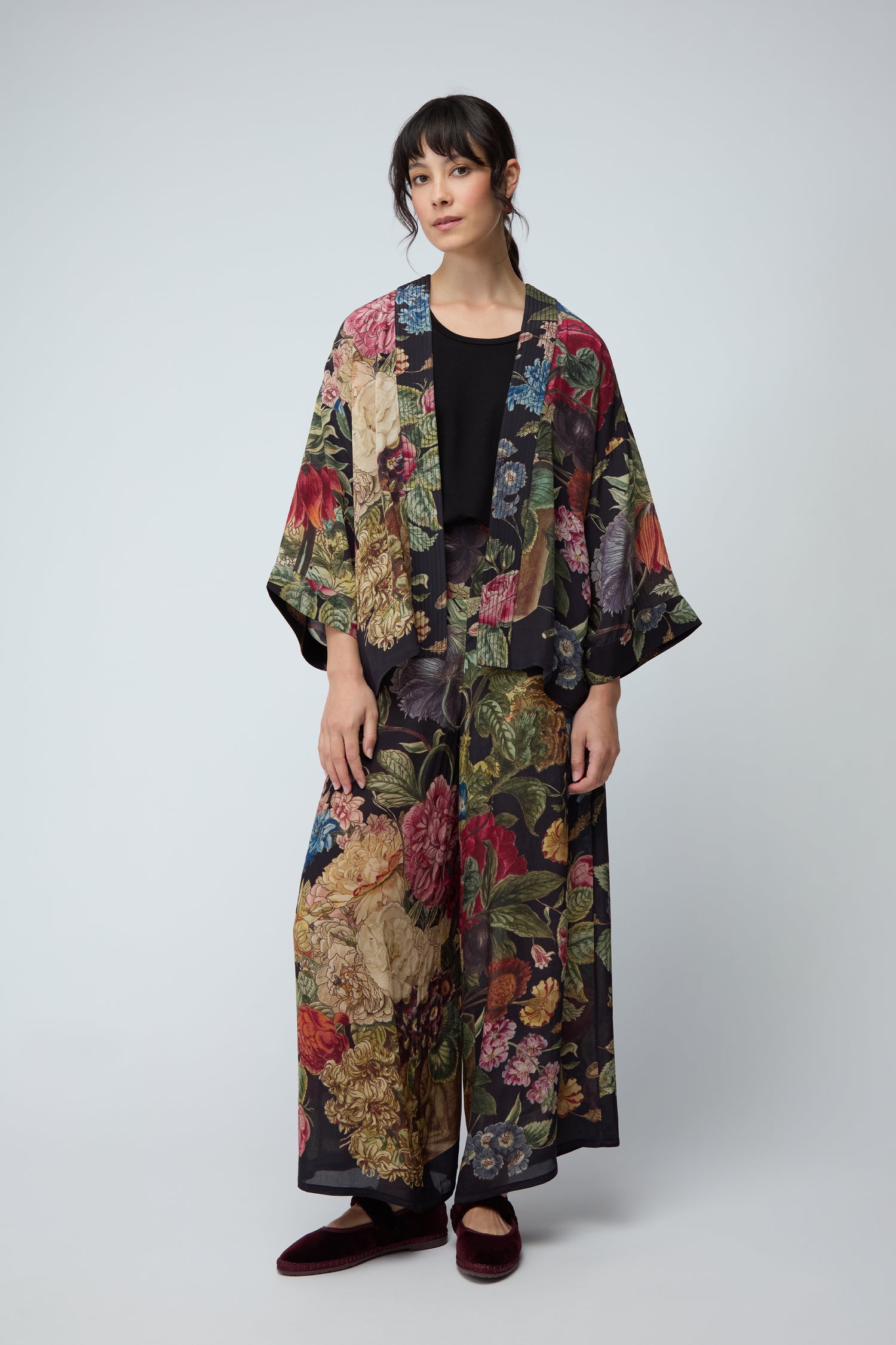 Primula Crepe Kimono