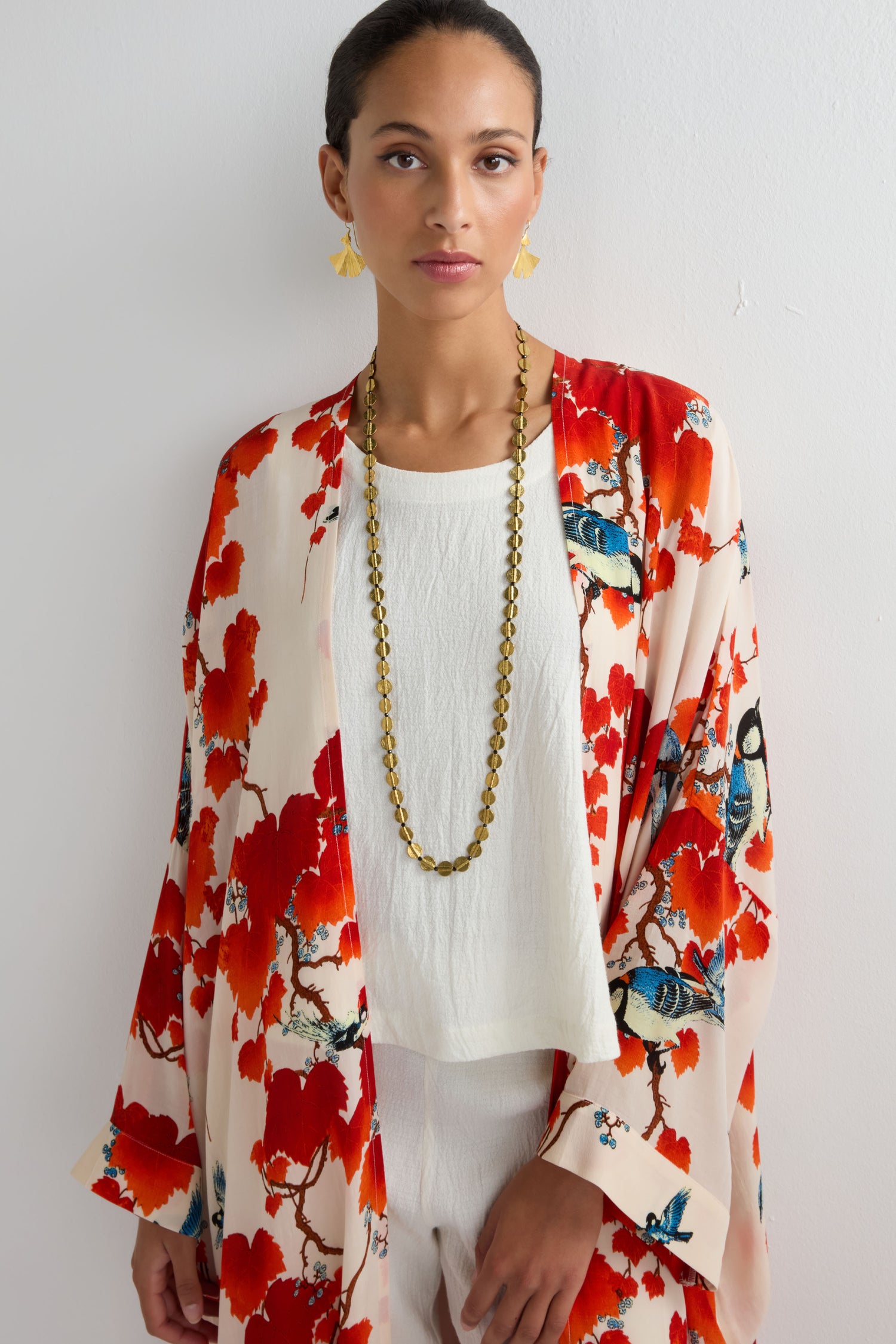 Grande Acer Print Kimono