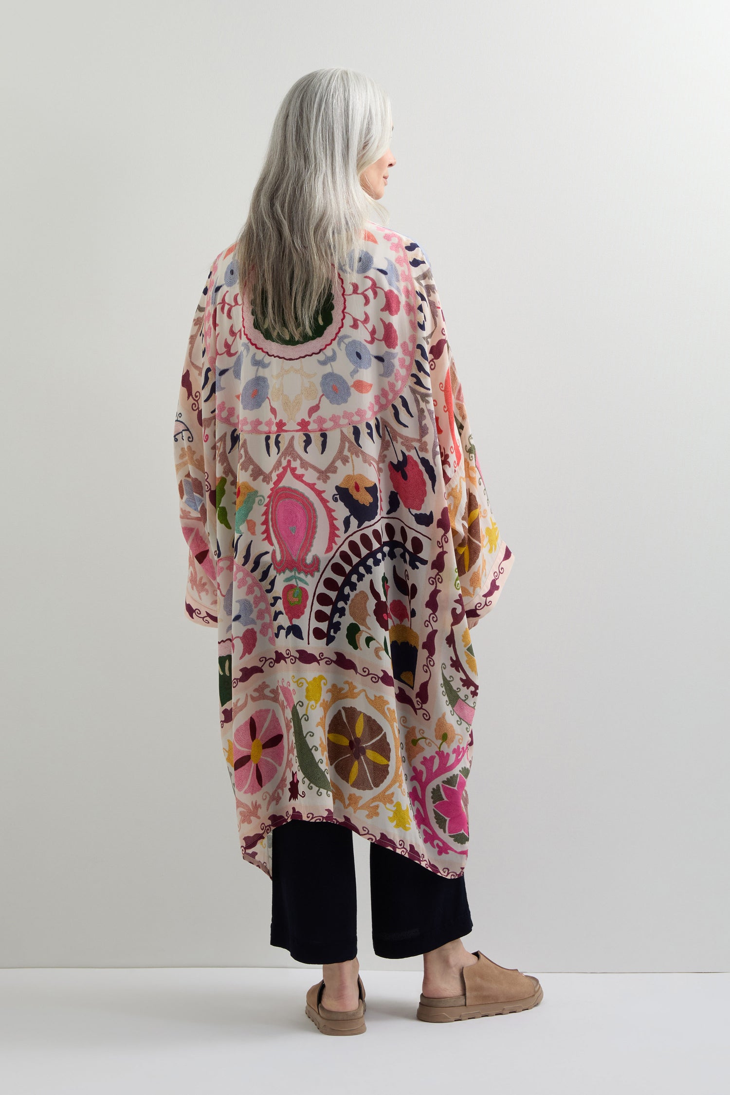 Grande Suzani Print  Kimono