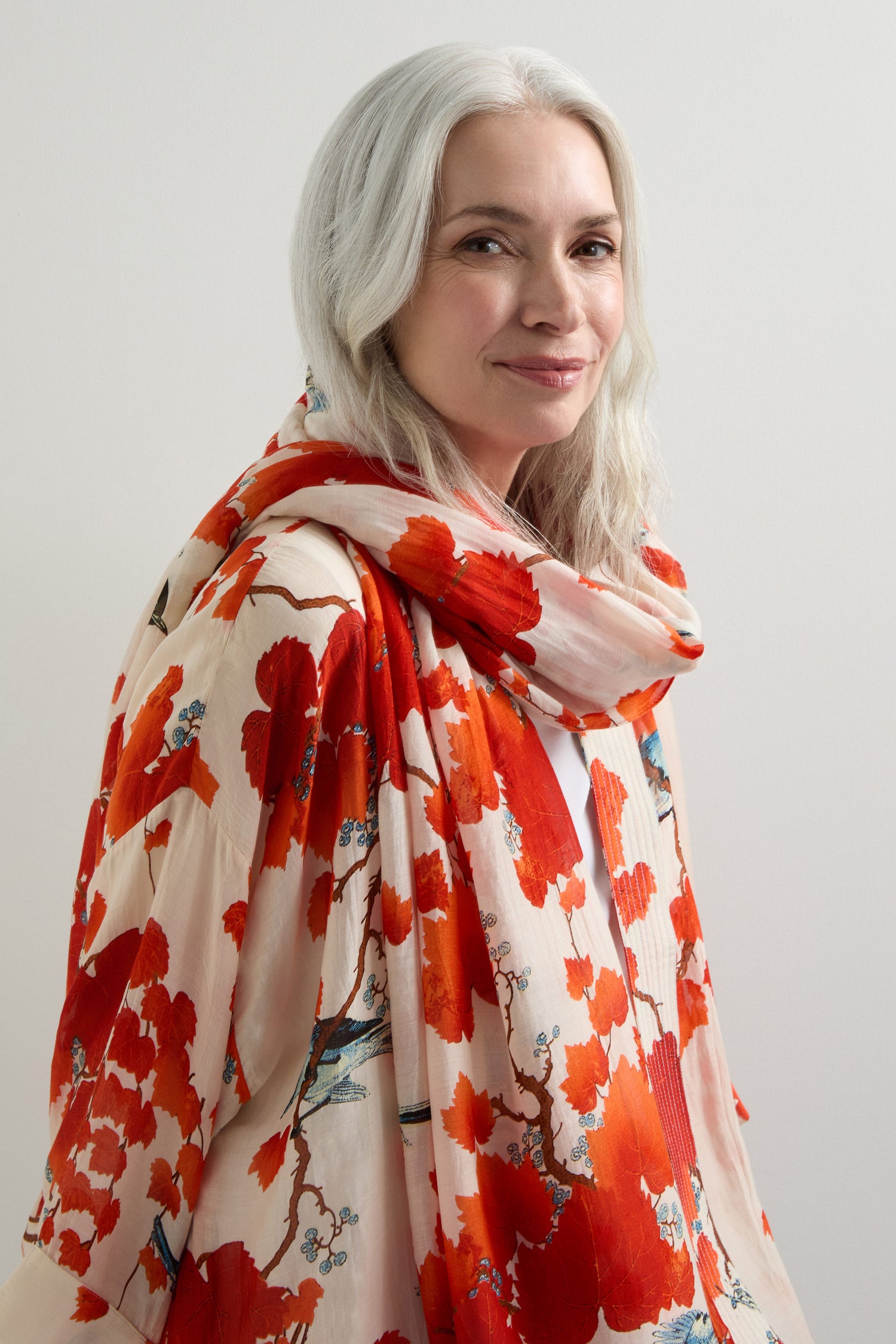 Acer Print Kimono