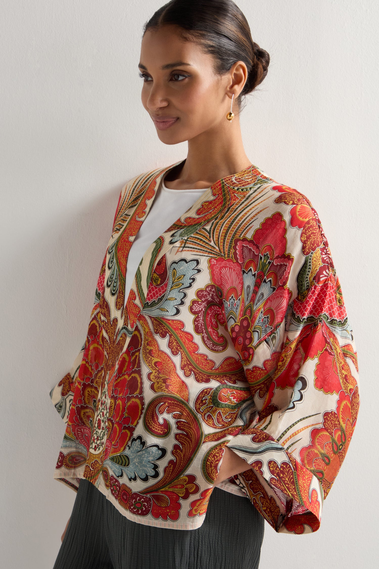 Fiesta Print Kimono