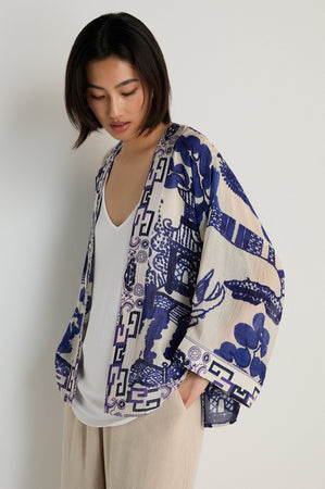 Willow Print Kimono