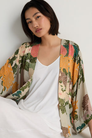 Jacquard Kimono