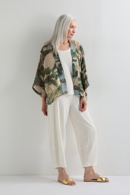 Rivers and Trees Print Kimono