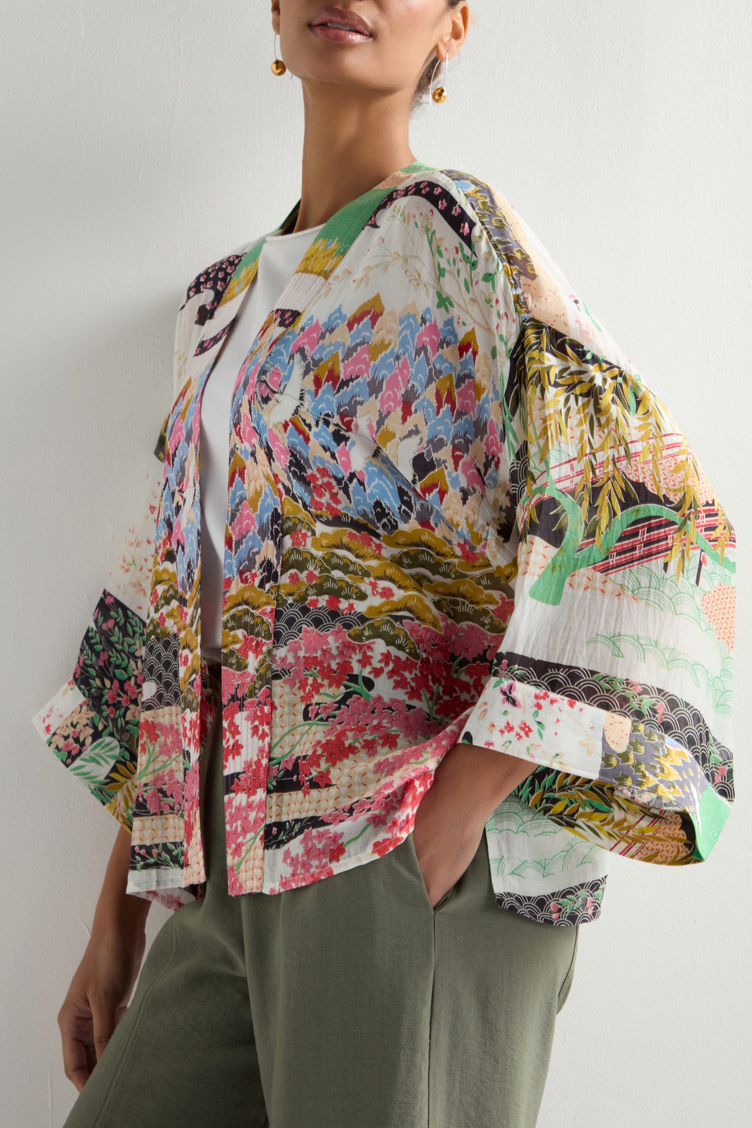 Spring Print Kimono