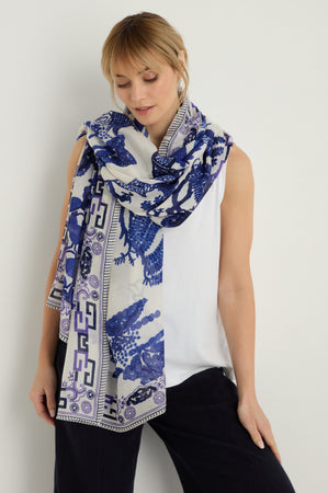 Willow Print Scarf 15777797669245