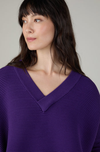 V Neck Ribbed Jumper
