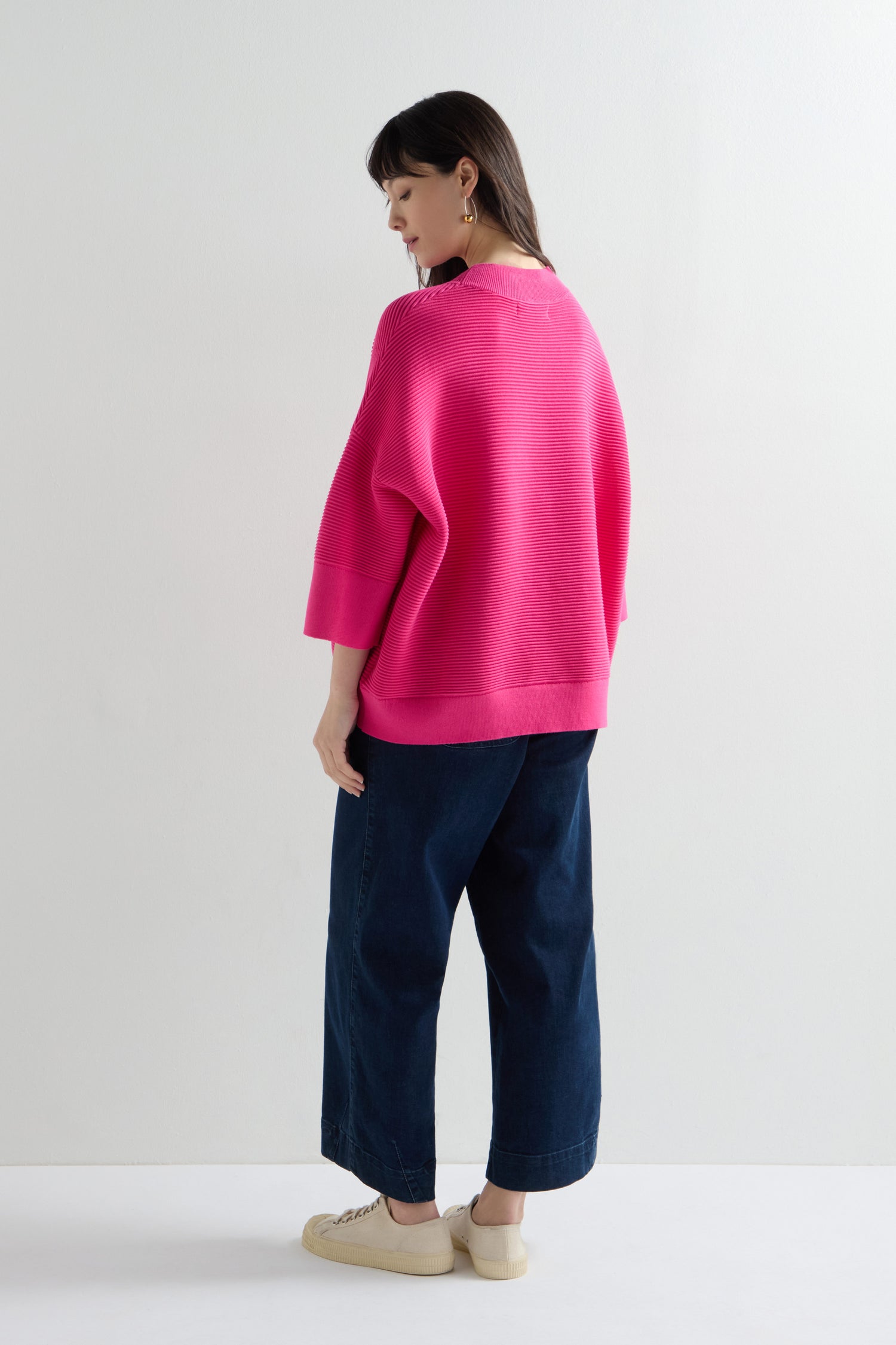 Wide Sleeve Ribbed Knit