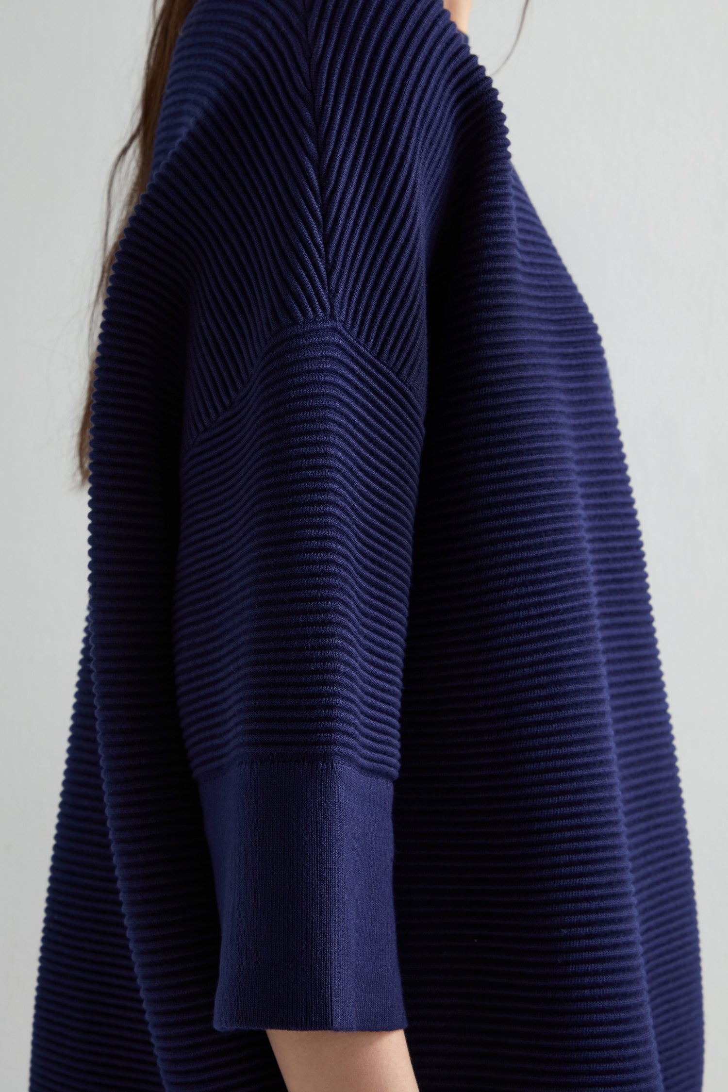 Wide Sleeve Ribbed Knit