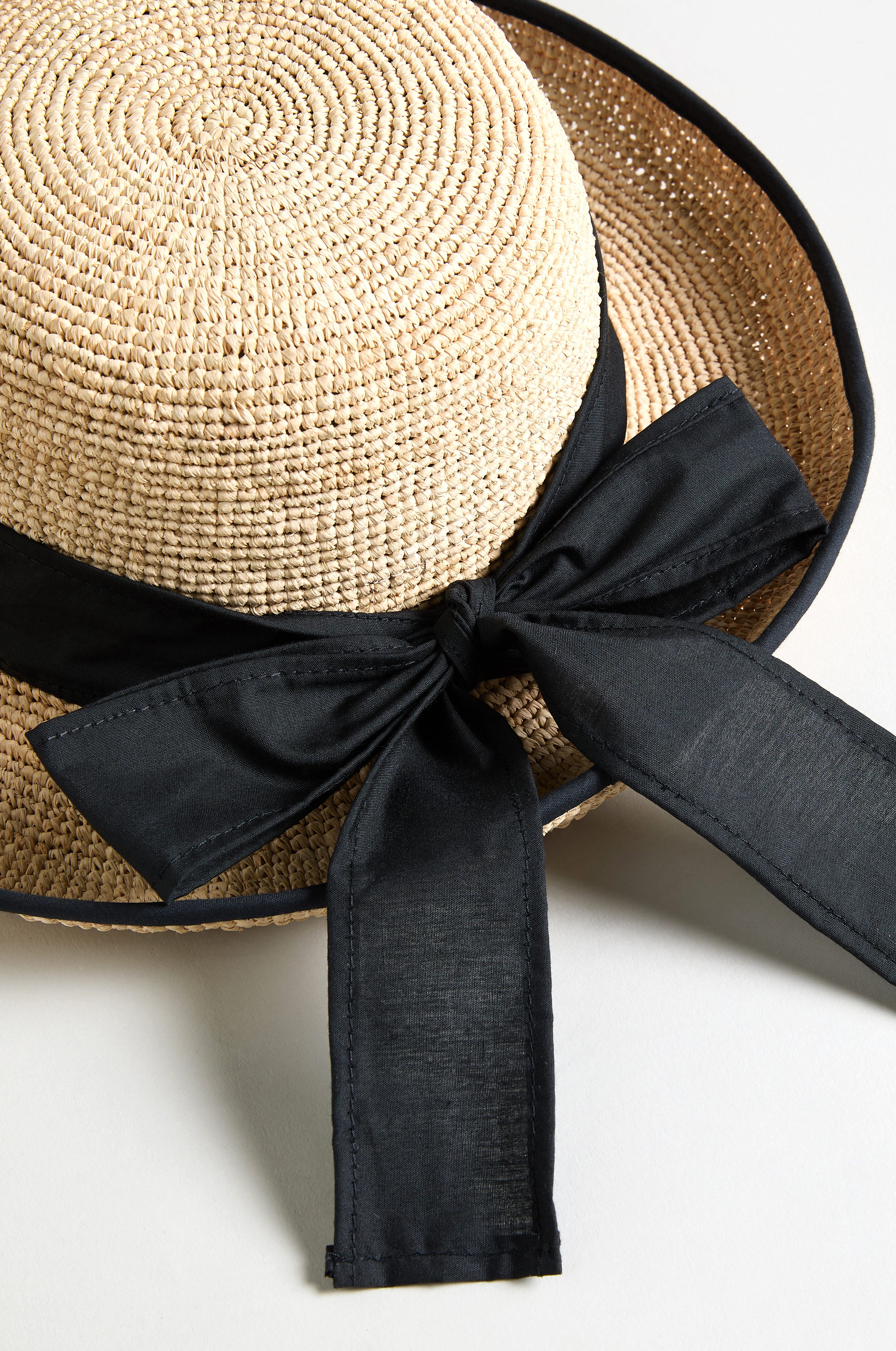 Hat Ribbin Handwoven Raffia Ribbon Hat – Sahara