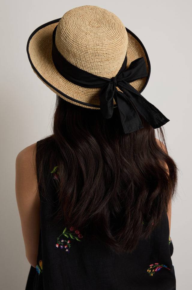 Handwoven Raffia Ribbon Hat – Sahara