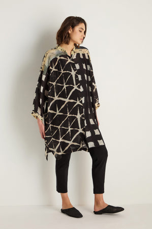 Shibori Print Long Shirt