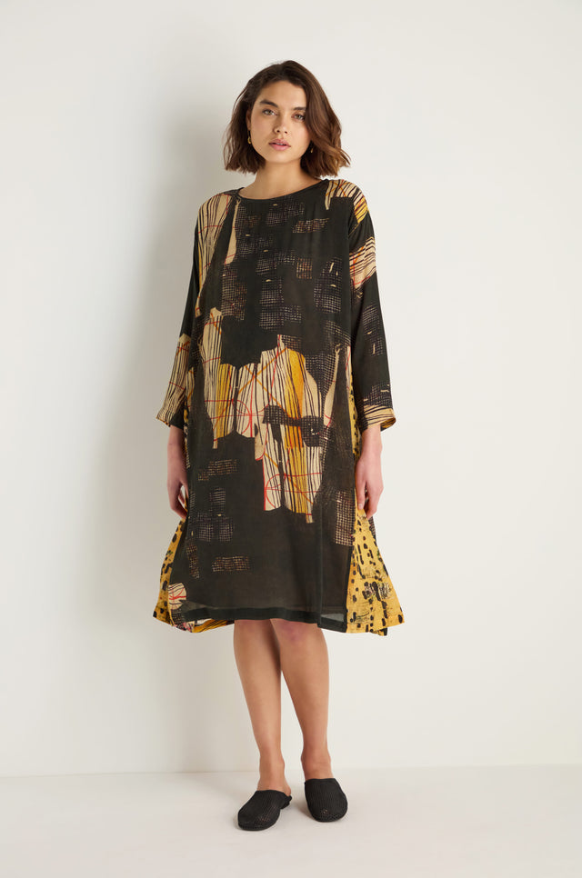 Klimt Print Easy Dress – Sahara