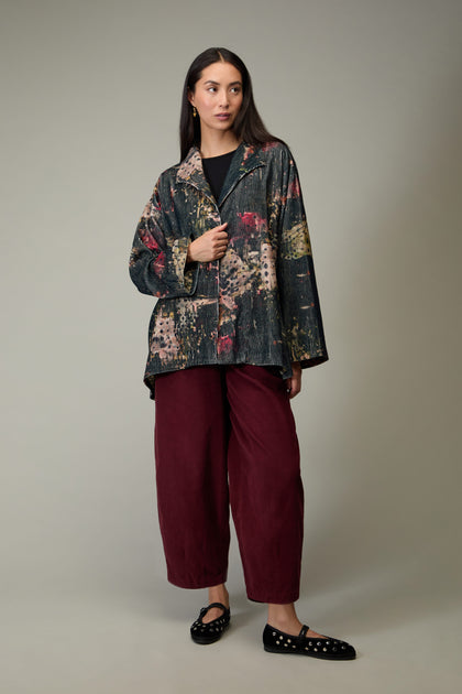 Print Corduroy Jacket