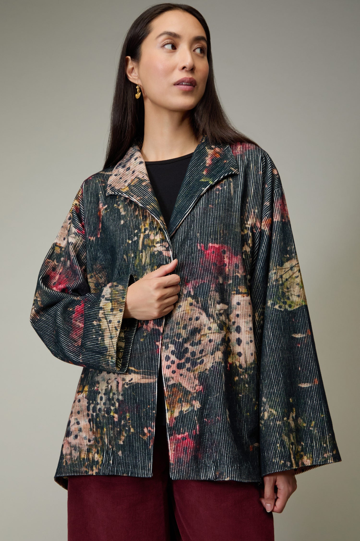 Print Corduroy Jacket