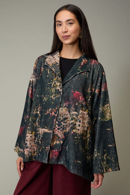Print Corduroy Jacket