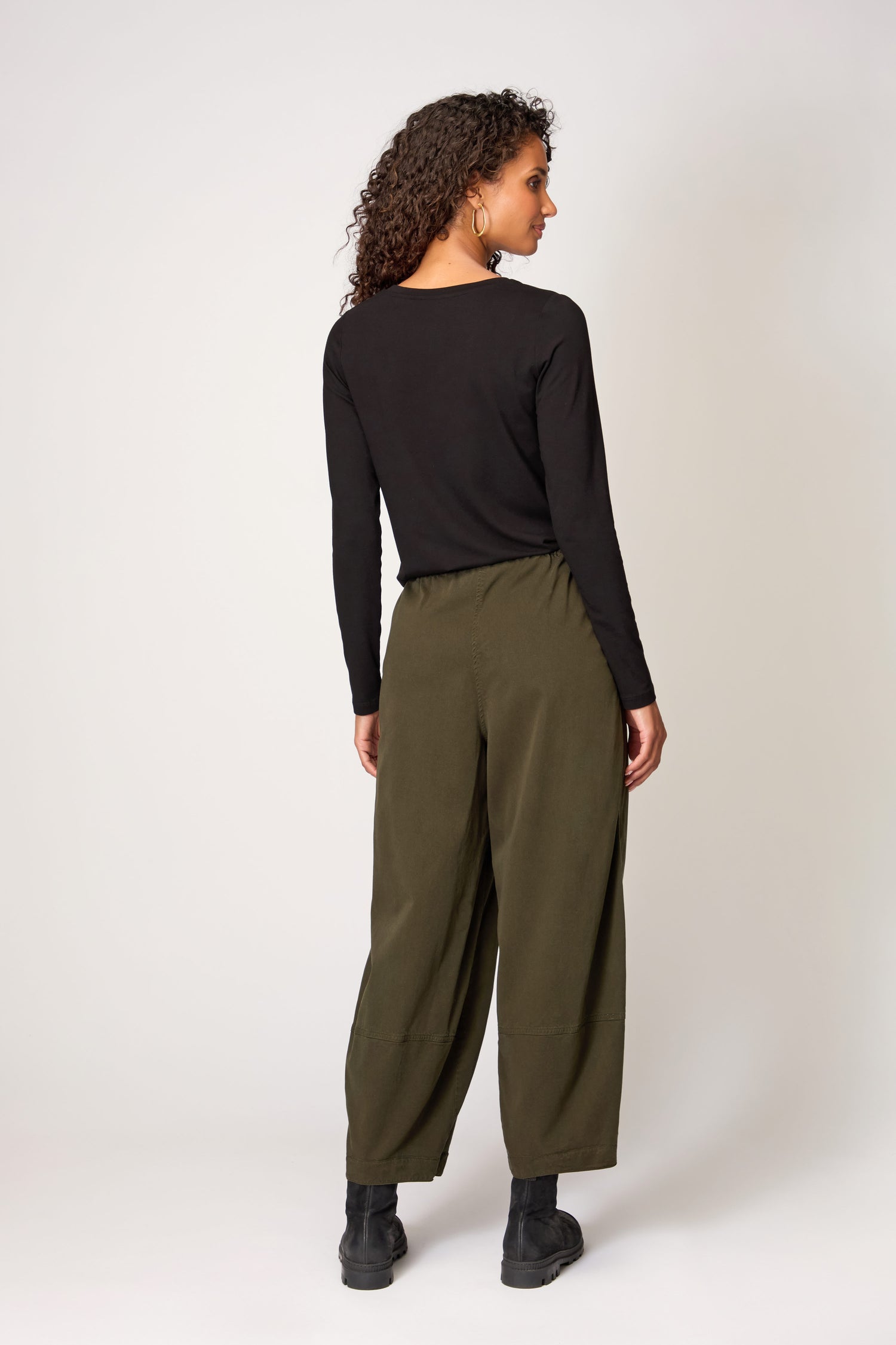 Soft Viscose Twill Bubble Trousers