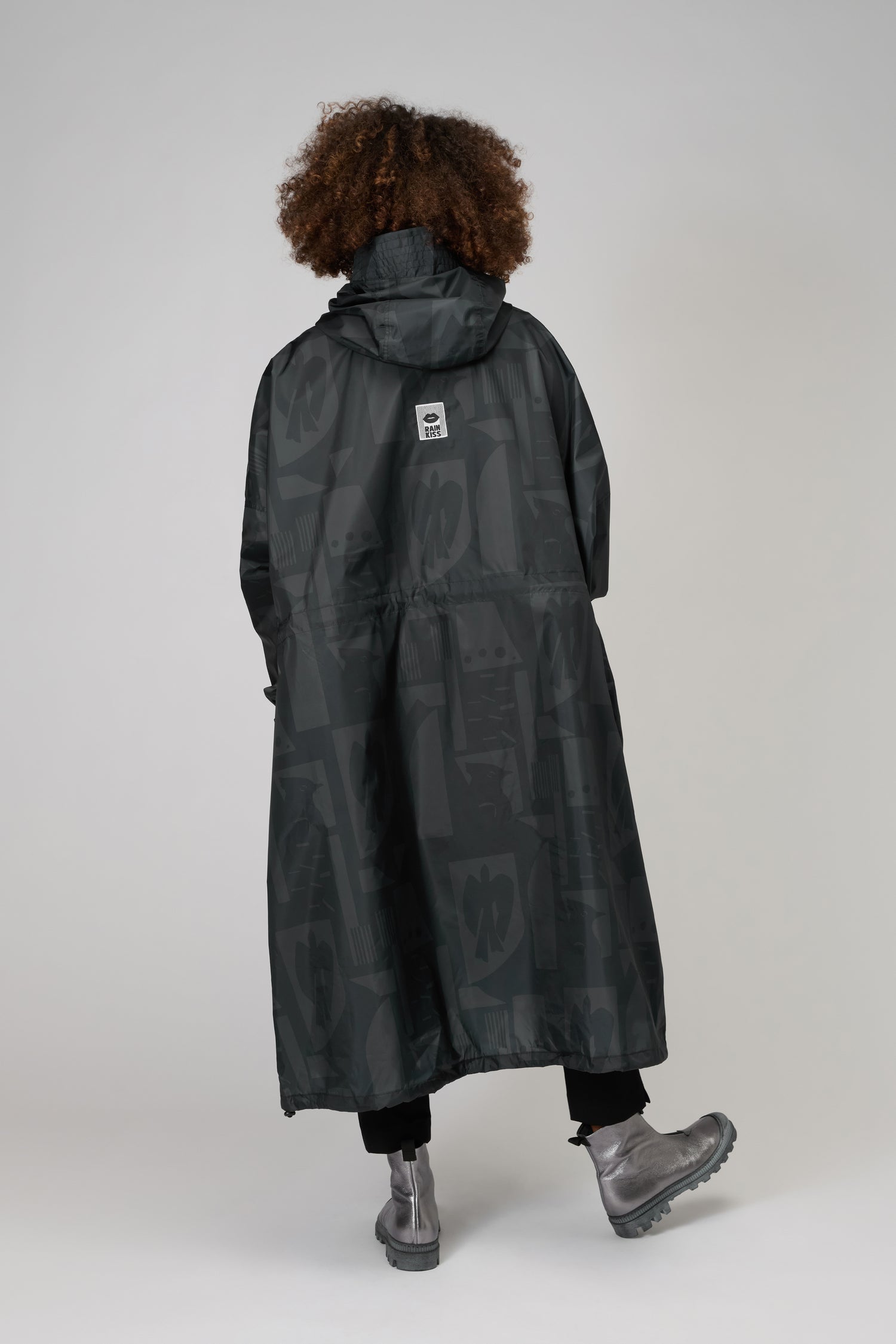 Back to Black Rain Coat