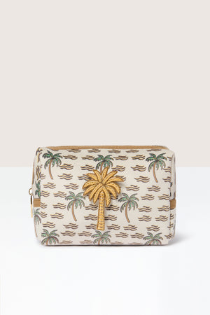 Large Palm Make up Bag