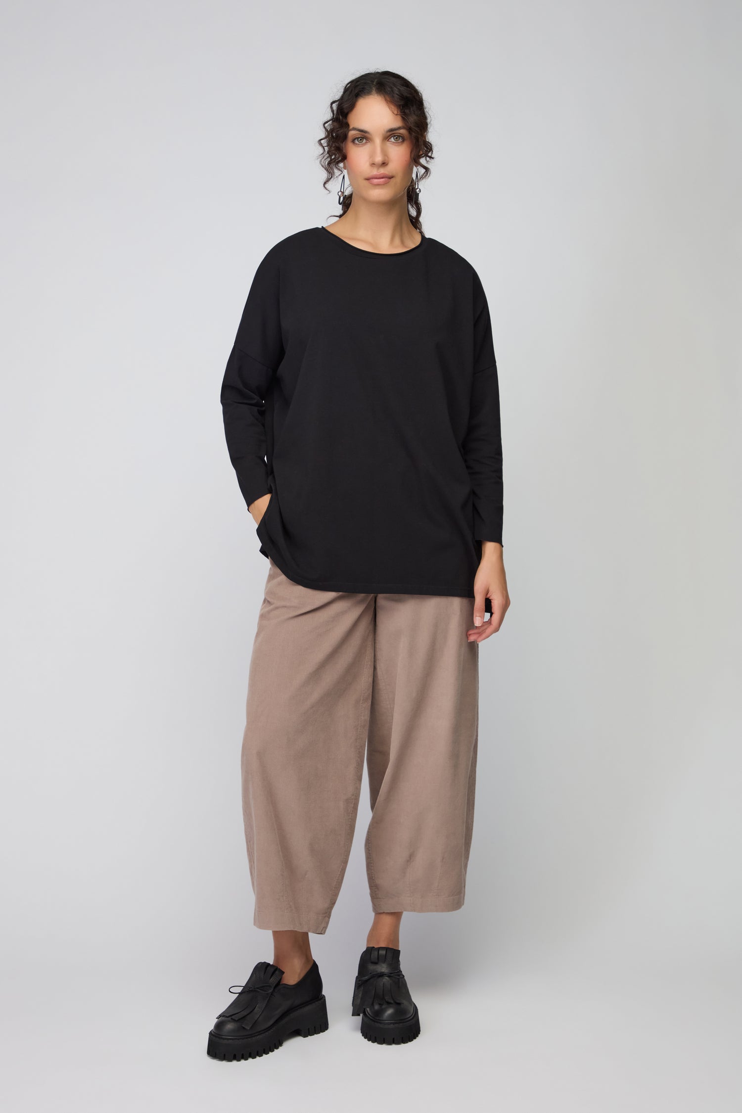 Cotton Jersey Relaxed Top