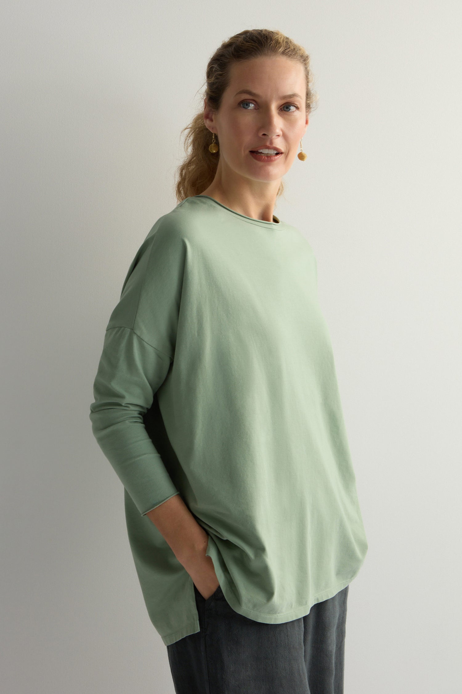 Cotton Jersey Relaxed Top