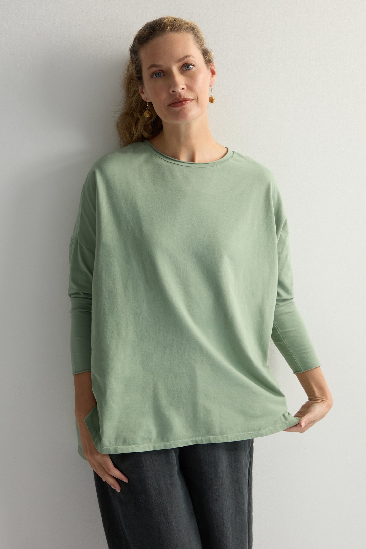 Cotton Jersey Relaxed Top